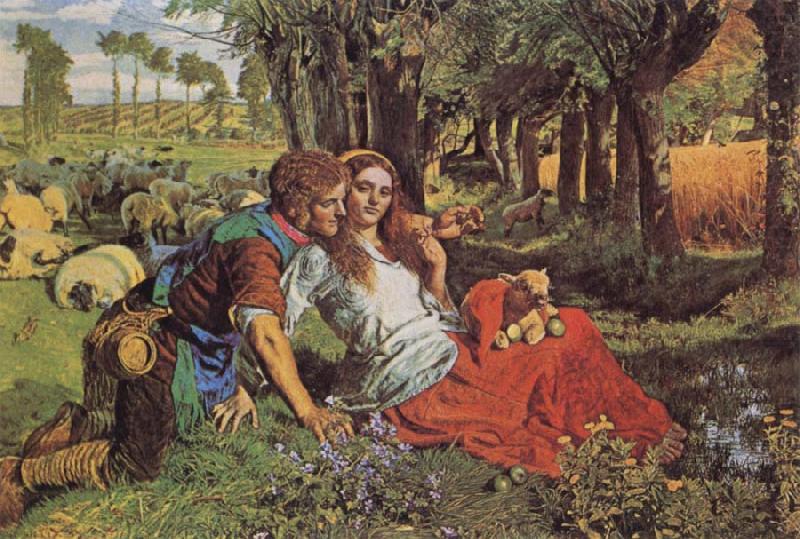 William Holman Hunt The Hireling Shepherd china oil painting image